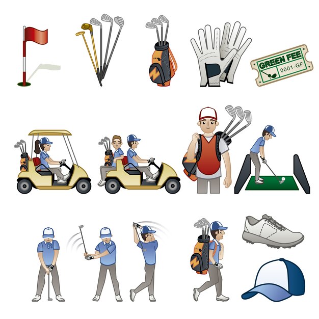 Golf elements collection