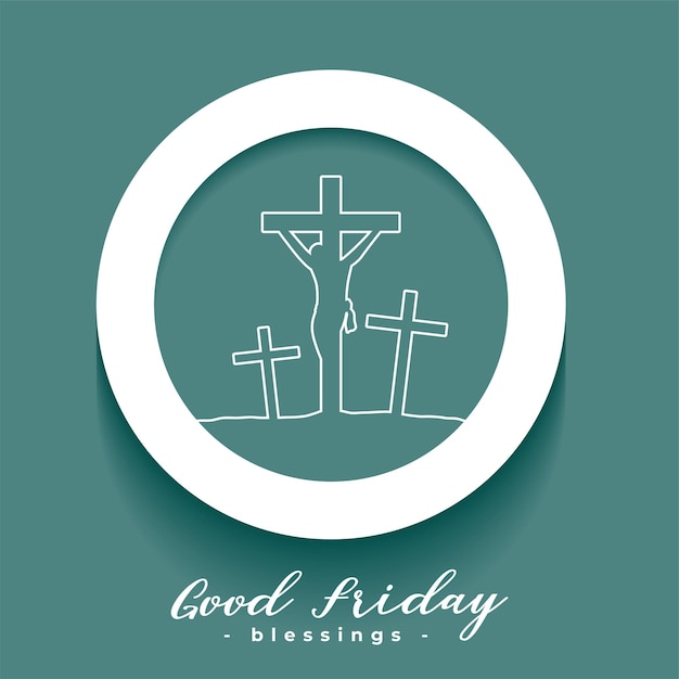 Free vector good friday background holy day of of jesus christ resurrection