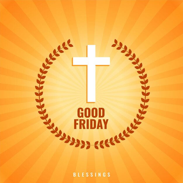 Good friday background with cross