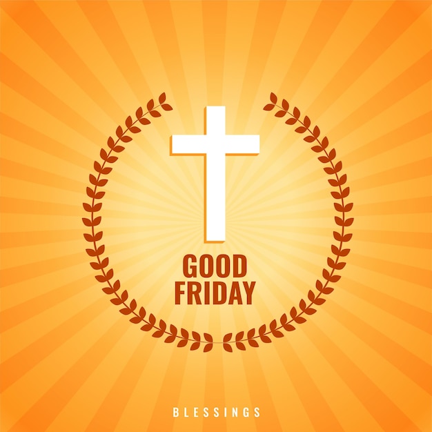 Good friday background with cross