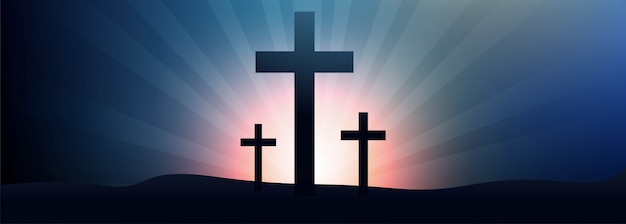 Free vector good friday banner