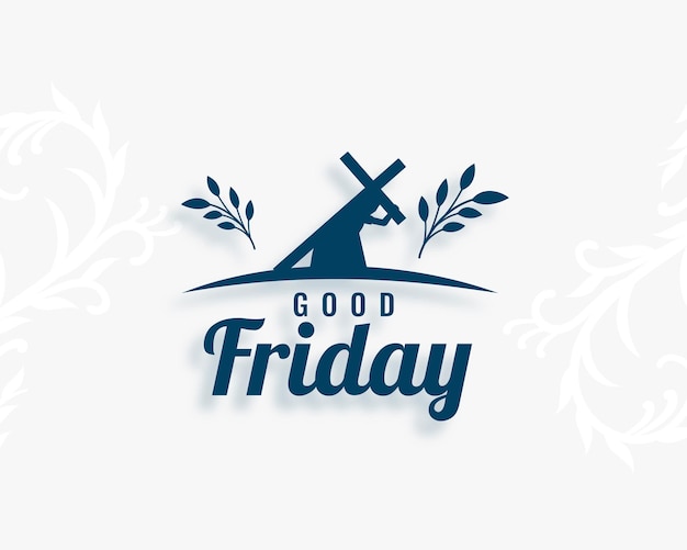 Free vector good friday blessing wishes background