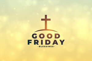 Good friday concept background with cross symbol