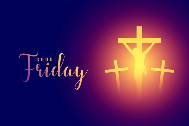 Good friday divine light glowing background