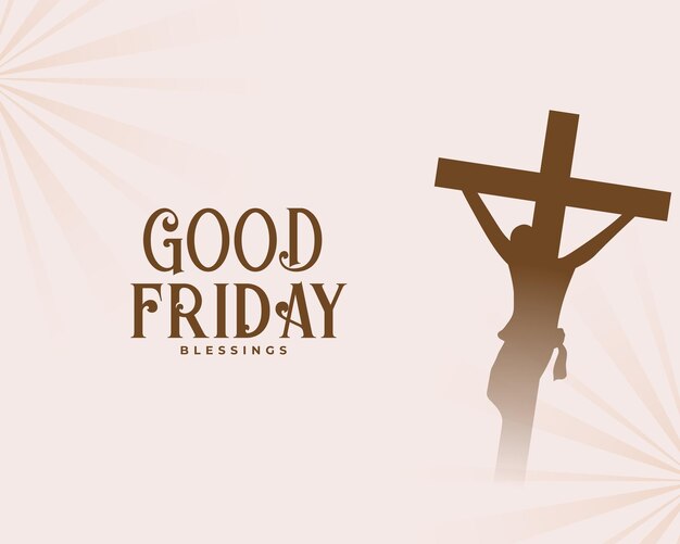 good friday easter religious background with jesus crucifixion