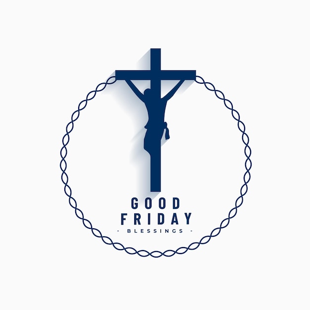 Free vector good friday religious background to commemorate the crucifixion of christ