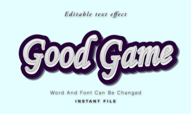 Good game text effect suitable for your business