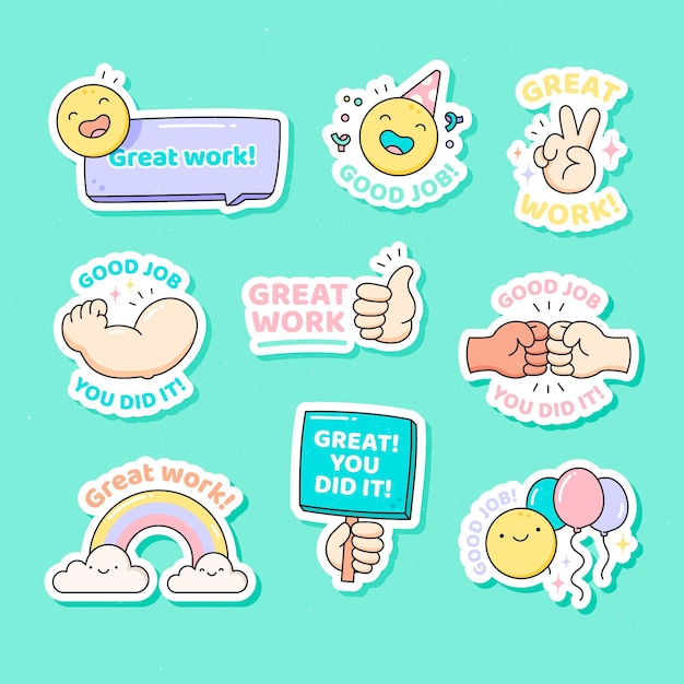 Cute Fighting Korean Cheer Sticker K-drama Sticker 파이팅 