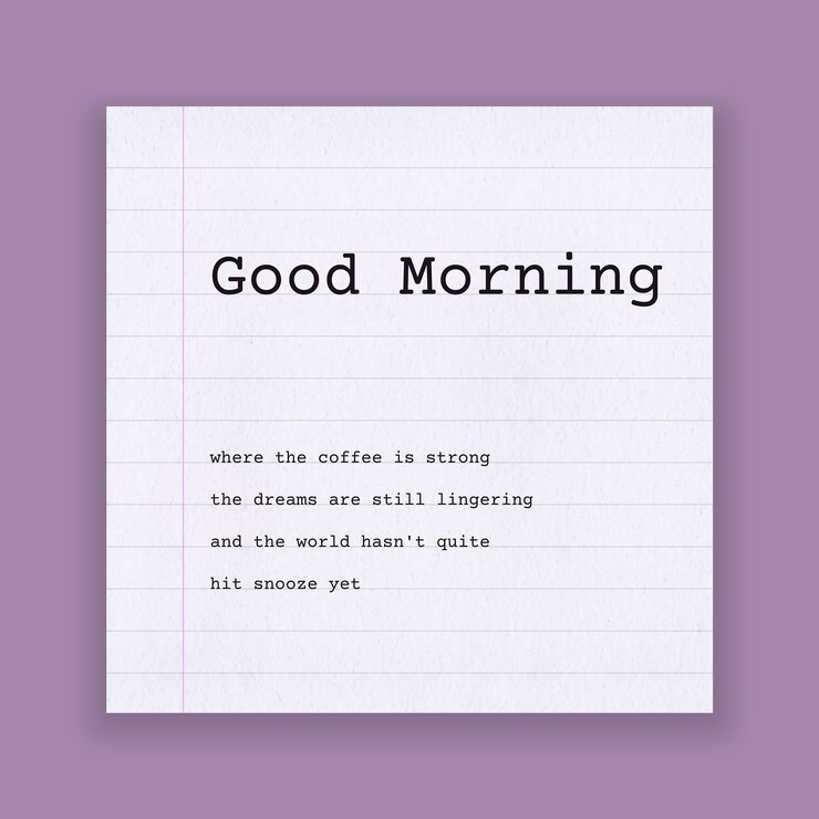 Free Vector good morning instagram post template