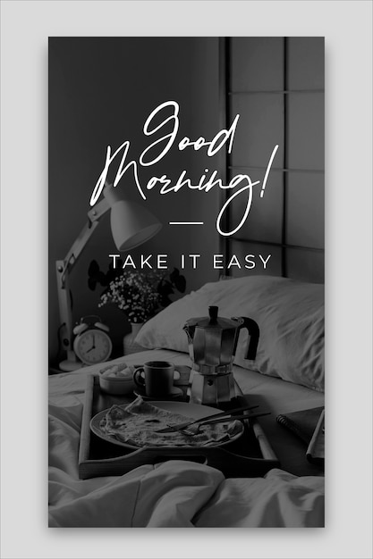 Good morning instagram template design