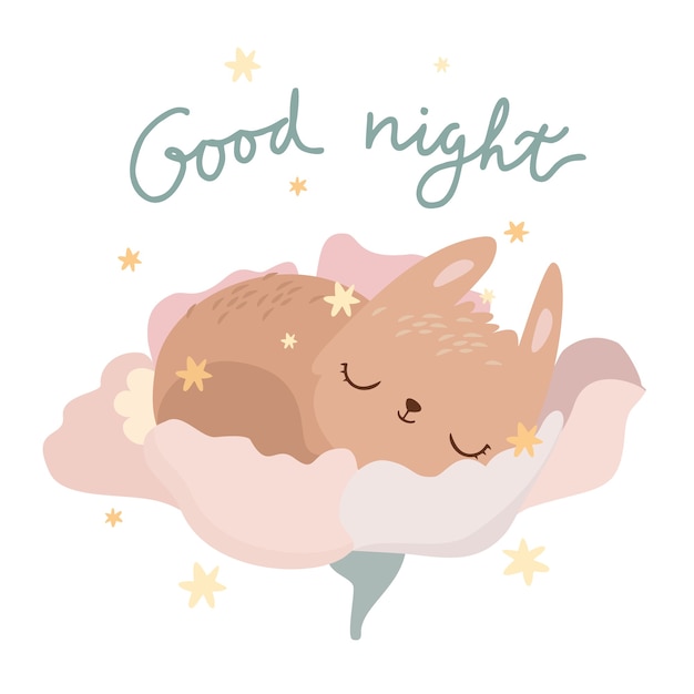 good night illustration