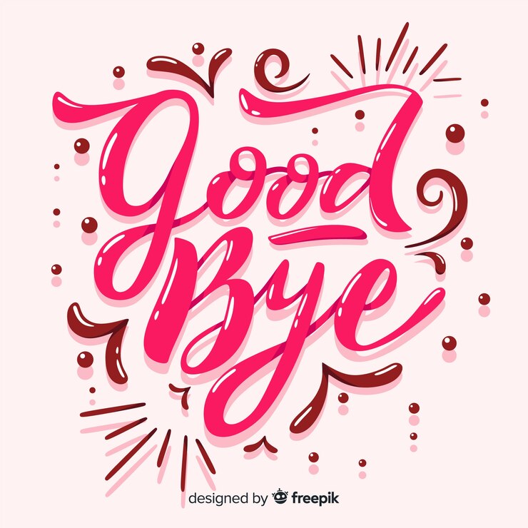 मुफ़्त वेक्टर goodbye volume letters background