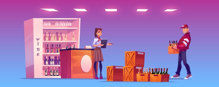 Free Vector goods delivery