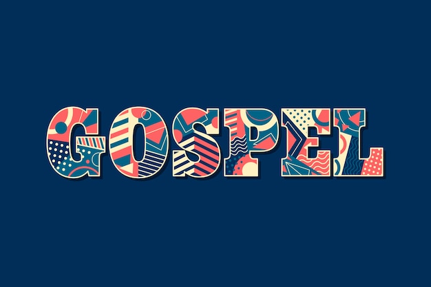 Free vector gospel word concept