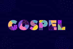 Free vector gospel word concept