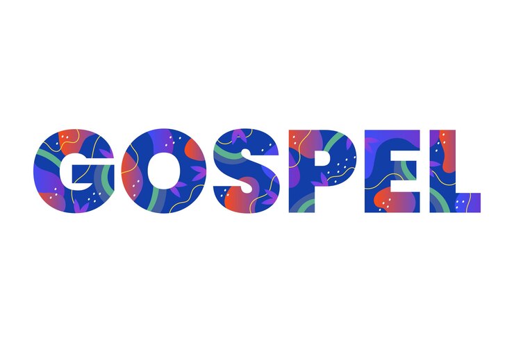 Free Vector gospel word concept