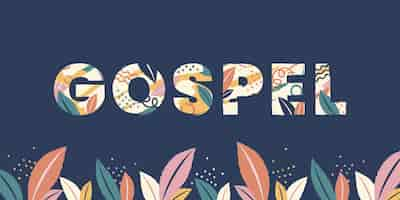 Free vector gospel word concept