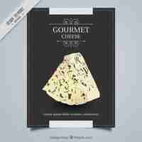 Free vector gourmet cheese poster