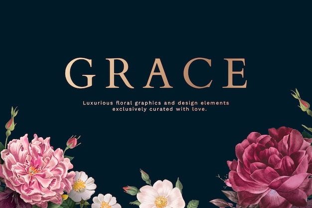 Free vector grace greeting card