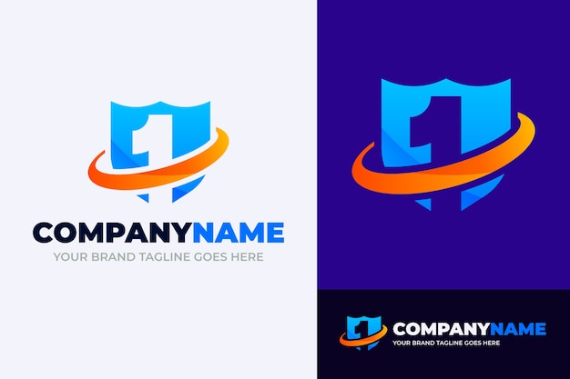 Gradient 1 logo design