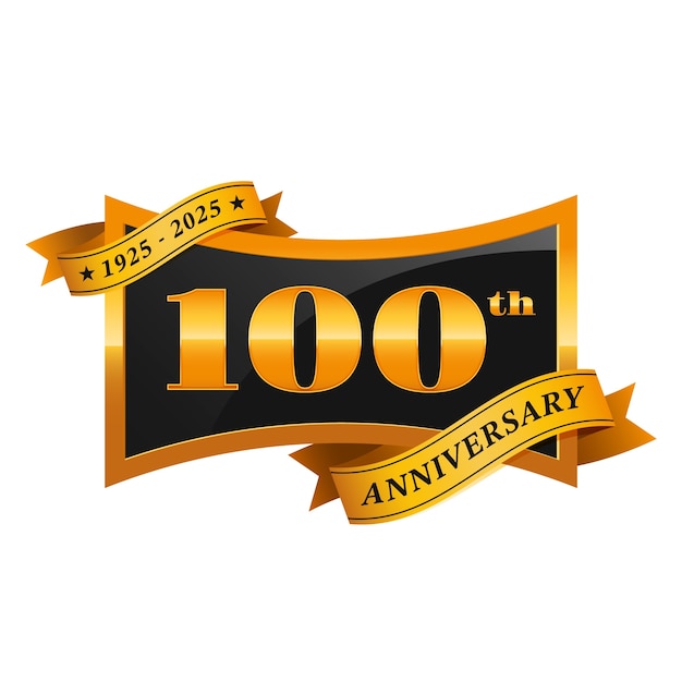 Градиентный логотип 100 летия