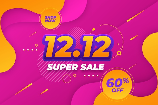 Gradient 12.12 sale background