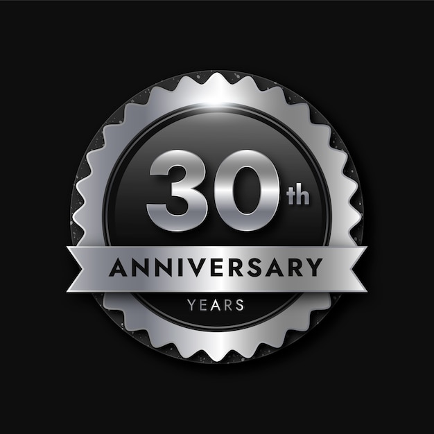 Gradient 30th anniversary or birthday design