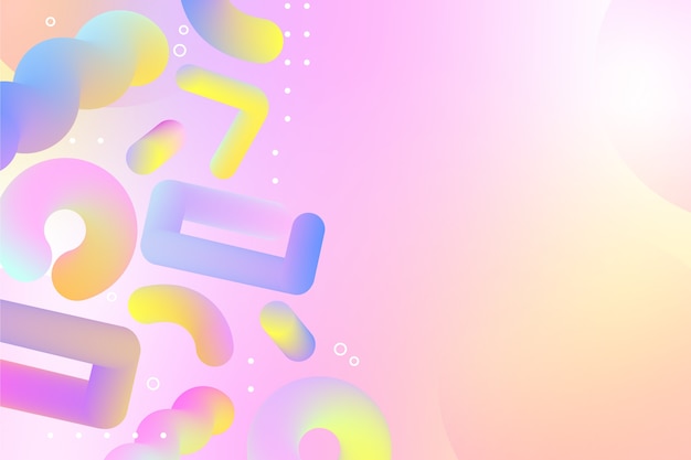 Gradient 3d abstract background