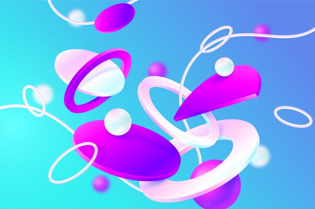 グラデーションの 3 d 抽象的な背景