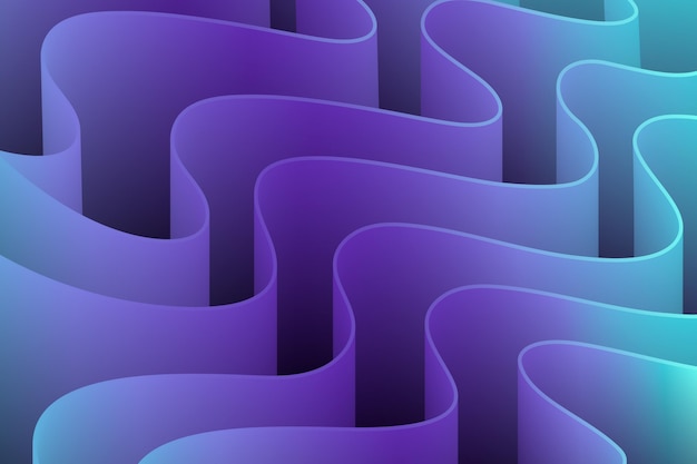 Gradient 3d folds background