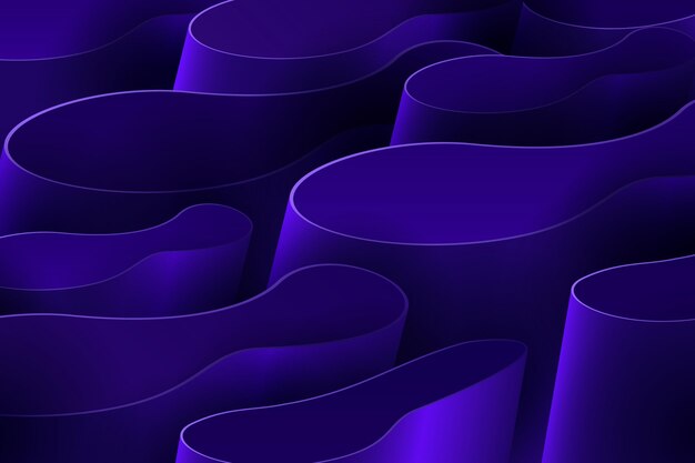 Gradient 3d folds background