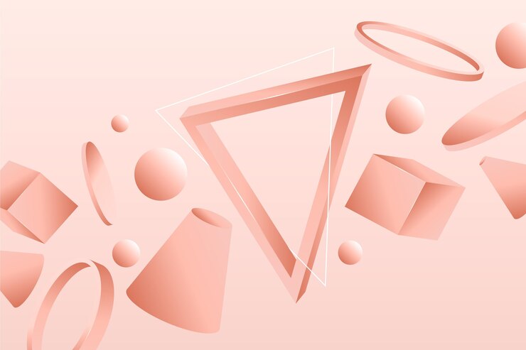 무료 Vector 그라데이션 3d 기하학적 배경
