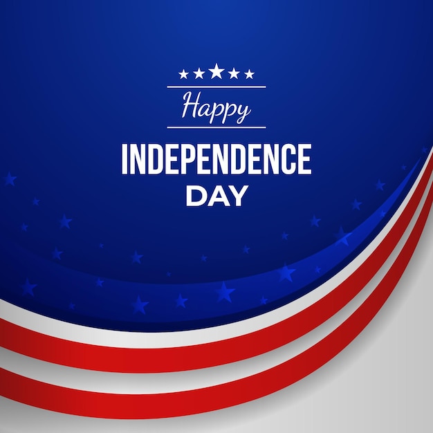 Free vector gradient 4th of july independence day illustration