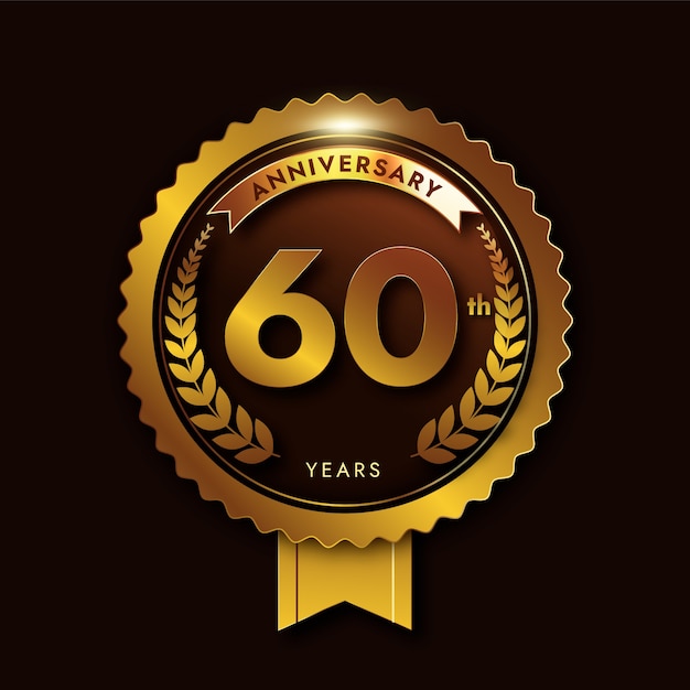 Gradient 60th anniversary or birthday