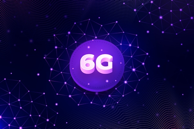 Бесплатное векторное изображение Градиентный фон 6g