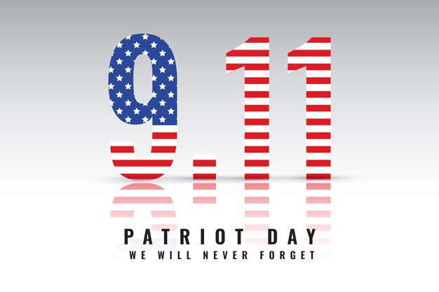 Gradient 9.11 patriot day background