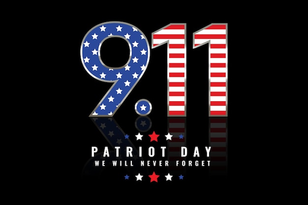 Free vector gradient 9.11 patriot day background