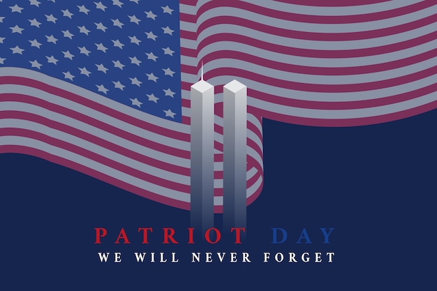 Gradient 9.11 patriot day background