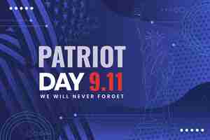 Free vector gradient 9.11 patriot day background