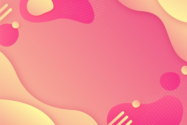 Gradient abstract background with different shapes