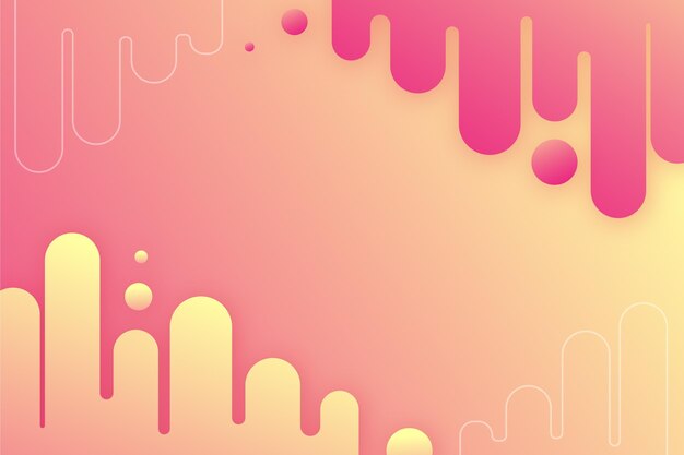 Gradient abstract background with different shapes