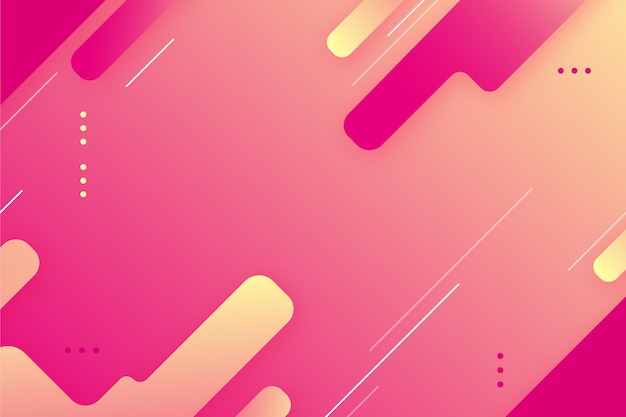 Gradient abstract background with different shapes