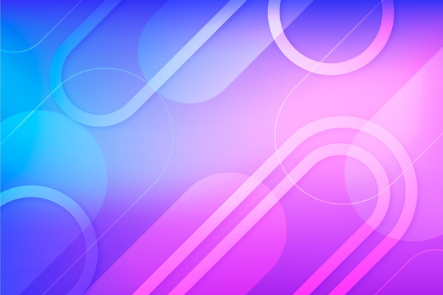 Free vector gradient abstract background with shapes