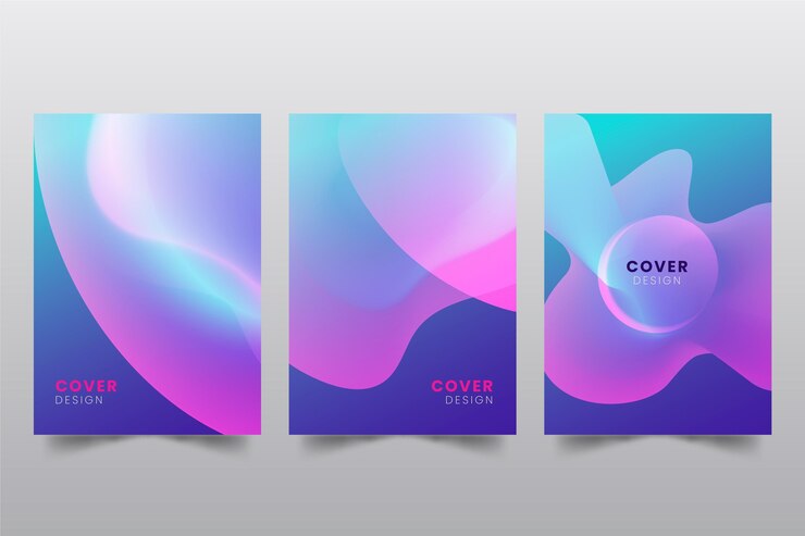 Free Vector gradient abstract blurred covers collection
