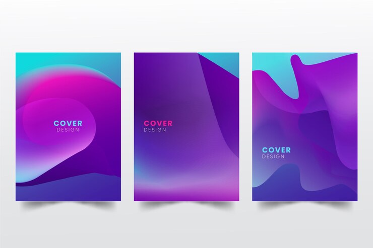 Free Vector gradient abstract blurred covers collection