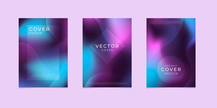 Free Vector gradient abstract blurred covers collection