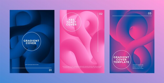 Gradient abstract  cover template