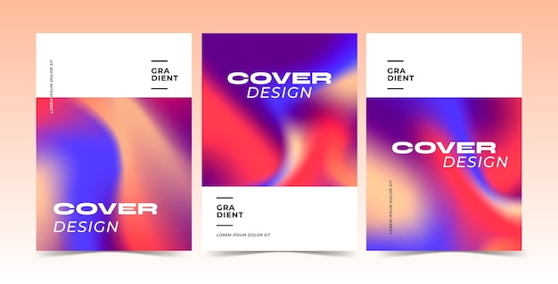 Free vector gradient abstract  cover template