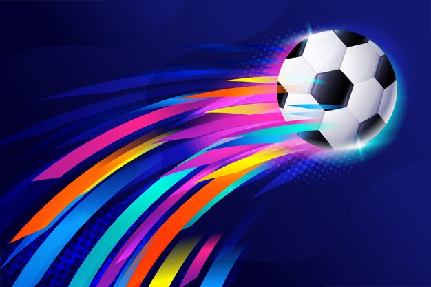 Gradient abstract football background