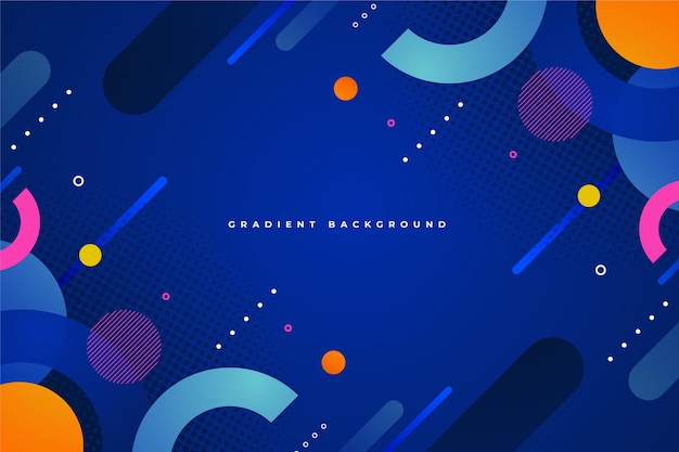 Gradient abstract geometric background